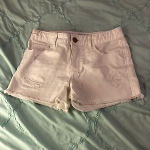 White girls denim shorts!